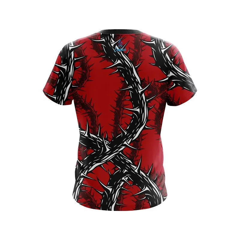 Plain  Rock And Roll Red Thorns  CoolWick Bowling Jersey